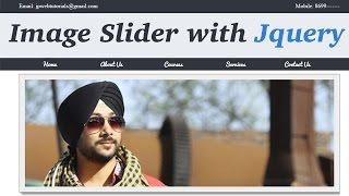 How to apply Image Slider effect in your website with help of jquery. (Hindi/Urdu)