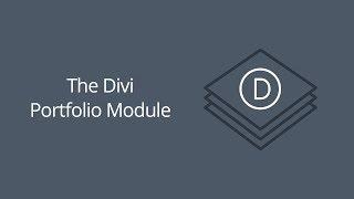 The Divi Portfolio Module