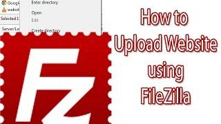 How to upload Website to online Server Using Filezilla (English).