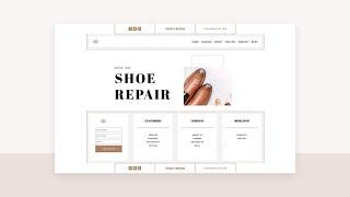 Download a FREE Header and Footer for Divi’s Shoe Repair Layout Pack