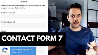 Contact Form 7 PRO Tutorial - Recaptcha, Design and More!