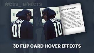 3d Flip Card Hover Effects | CSS Hover Effects