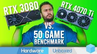 GeForce RTX 4070 Ti vs  GeForce RTX 3080 10GB, 50+ Game Benchmark @ 1440p & 4K
