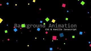 Animated Background For Website Header Using CSS & Vanilla Javascript | CSS Animation Effects