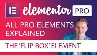 Flip Box Element Tutorial | Elementor Pro
