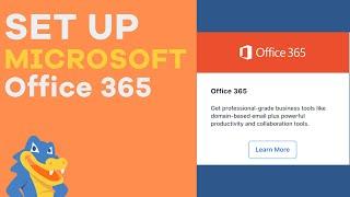 How To Set Up Office 365 Email - HostGator Tutorial