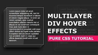 Multilayer Div Hover Effects Using Html And Css - CSS Hover Effect Tutorial
