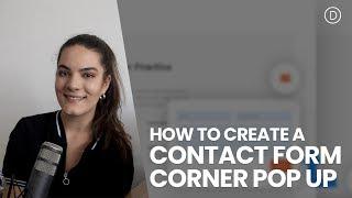 How to Create a Fixed Contact Form Corner Popup with Divi’s Sizing Options