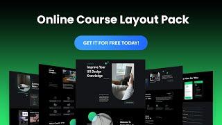 Get a FREE Online Course Layout Pack for Divi