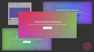 How to Create Gradient Background Animation in Divi 2 Ways