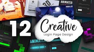 12 Amazing Animated Login Pages Design using Html CSS & Javascript