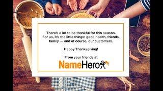 Happy Thanksgiving From NameHero