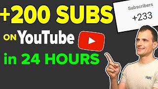Free YouTube Subscribers: Gain 200 REAL SUBSCRIBERS in 24 Hours?