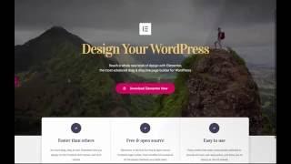 Elementor Page Builder - The New AMAZING Way To Design Your WordPress