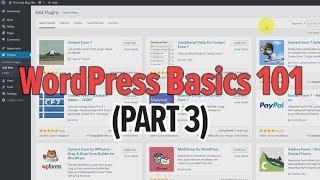 Learn WordPress Basics 101 (Part 3) - Plugins, Widgets, Users & Settings