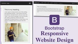 Responsive Website Template Design in Bootstrap with easy steps. (Hindi/Urdu)