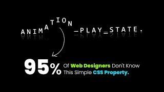 CSS Animation Play State Property | CSS Animation Effects Tutorial