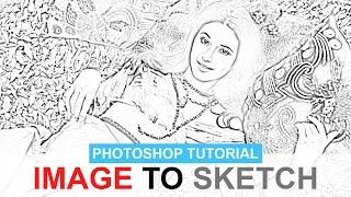 Easiest Way To Turn a photo into a pencil sketch -  Photoshop tutorial