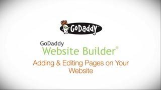 GoDaddy How-to - Adding and Editing Pages with Website Builder