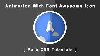 Cool Animation With Font Awesome Icon - Pure Css3 Tutorials - Plz SUBSCRIBE Us - Font Awesome