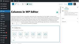 How To Create Columns in the WordPress Gutenberg Editor?