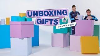 Manchester City stars unbox Wix Stores products I Wix.com