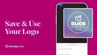 How to Save & Use Your Logo | GoDaddy Studio