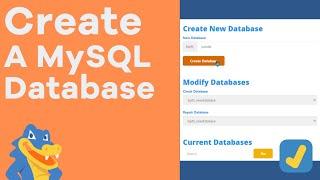 How to Create a New MySQL Database and User - HostGator Tutorial