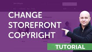 How-to Change The Footer Copyright In The Storefront WordPress Theme