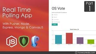 Node.js & Pusher Real Time Polling App [1] - Initial Back End