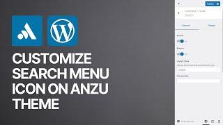 How To Add & Customize Search Menu Icon & Field on Anzu WordPress Theme Free