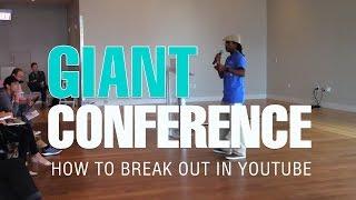 How to Break Out in YouTube and Get Discovered | Giant Conference 2016 Speaker Roberto Blake