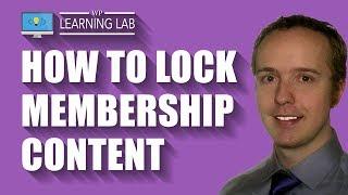 How To Lock Membership Content Using Paid Membership Pro