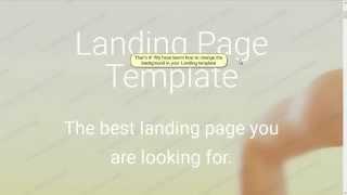 Landing Page. How To Replace Video Background With An Image