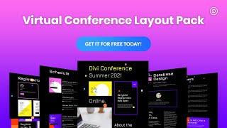 Get a FREE Virtual Conference Layout Pack for Divi