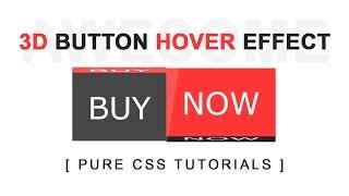 Awesome Css3 Hover EFfect - 3D Button Hover Effect - CSS 3D transform animation - SUBSCRIBE US