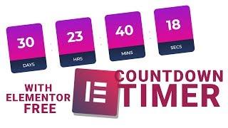 How to Create a Countdown Timer Module on Your Website with Elementor Page Builder?