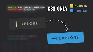 CSS Animated Explore Button Hover Effects | Html CSS Only