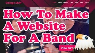 How to make a website for a band using WordPress
