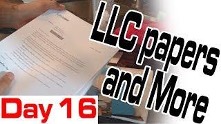 LLC papers and More | Kickstarter Day #16