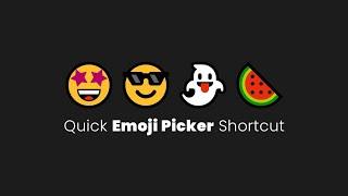 Windows 10 Emoji Picker Shortcut | Quick Tips & Tricks