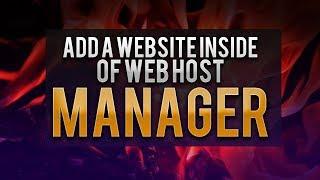 How To Add A Website Inside Of Web Host Manager
