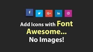How to add social media icons using font awesome - NO IMAGES - Plz SUBSCRIBE Us For Daily Videos