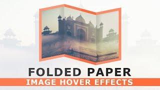 Css Paper Folded Image Hover Effects - Css Hover Effects  - Pure CSS 3D Folded Paper Effect