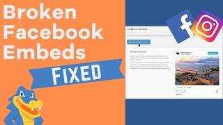 How to Fix the WordPress oEmbed Issue with Facebook and Instagram