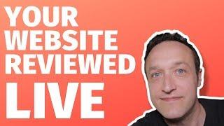YOUR SITE REVIEWED + AFFILIATE MARKETING Q & A LIVE