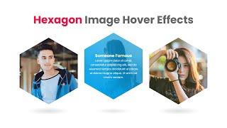 CSS Hexagon Image Hover Overlay | CSS Responsive Design