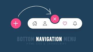How To Create Bottom Navigation Bar | CSS Javascript Navbar