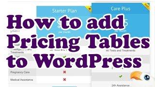 How to Add Tables to Wordpress - Tutorial Video