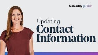 Updating Contact Information for Your GoDaddy Domain